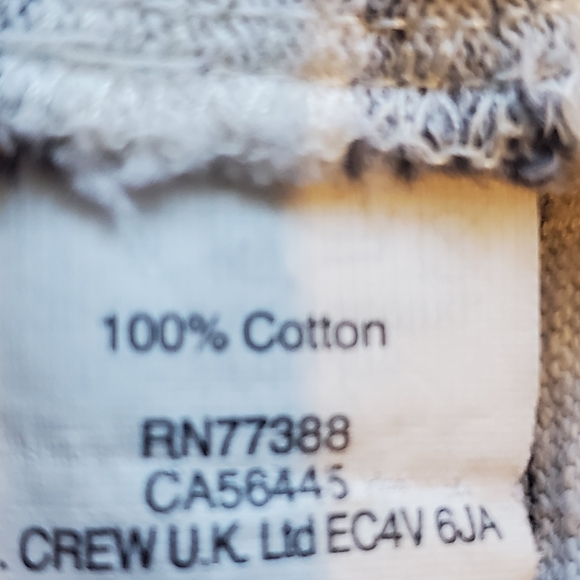 Madewell Cozy Slub Knit Stripe Top Blue 3/4 Sleeve - Picture 4 of 7